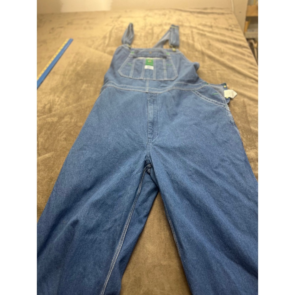 Liberty Overalls Mens Blue Denim Bib Overalls Workwear 44x32 P289390